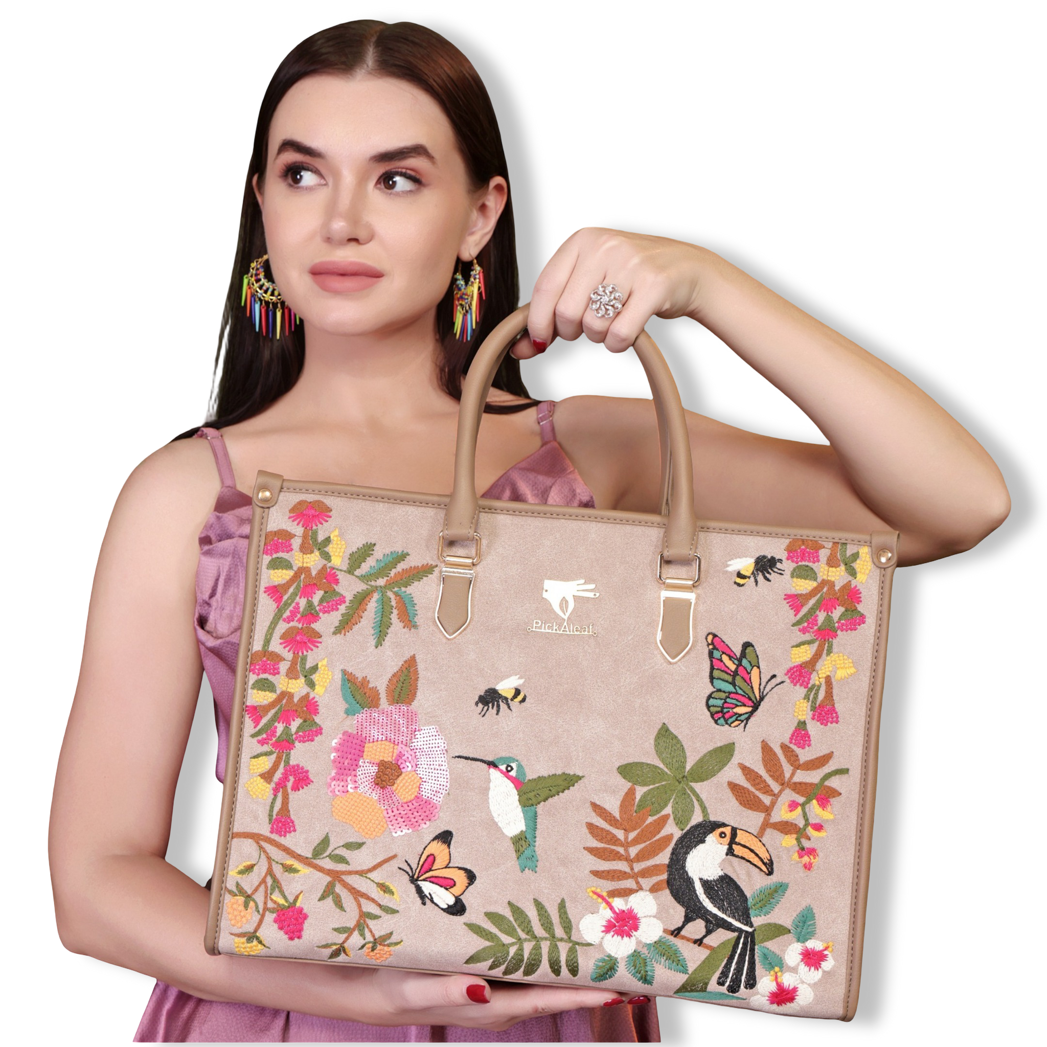 Embroidered Tote Bag