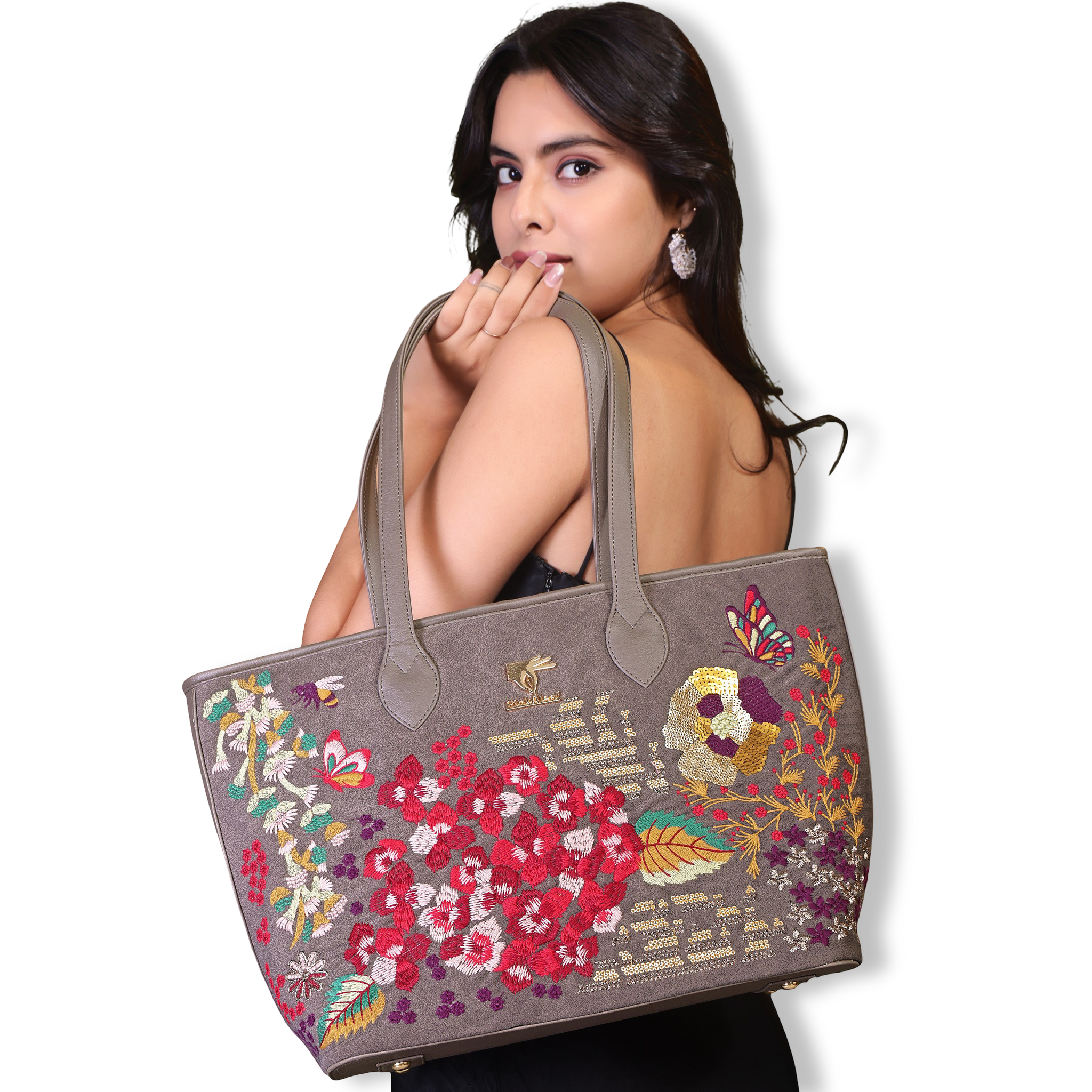 Embroidered Tote Bag