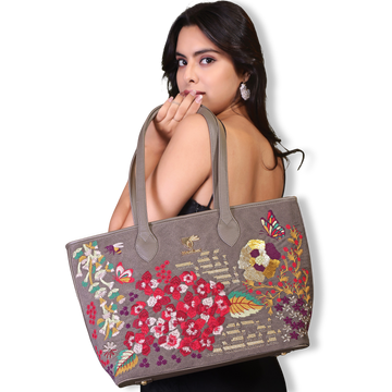 Embroidered Tote Bag