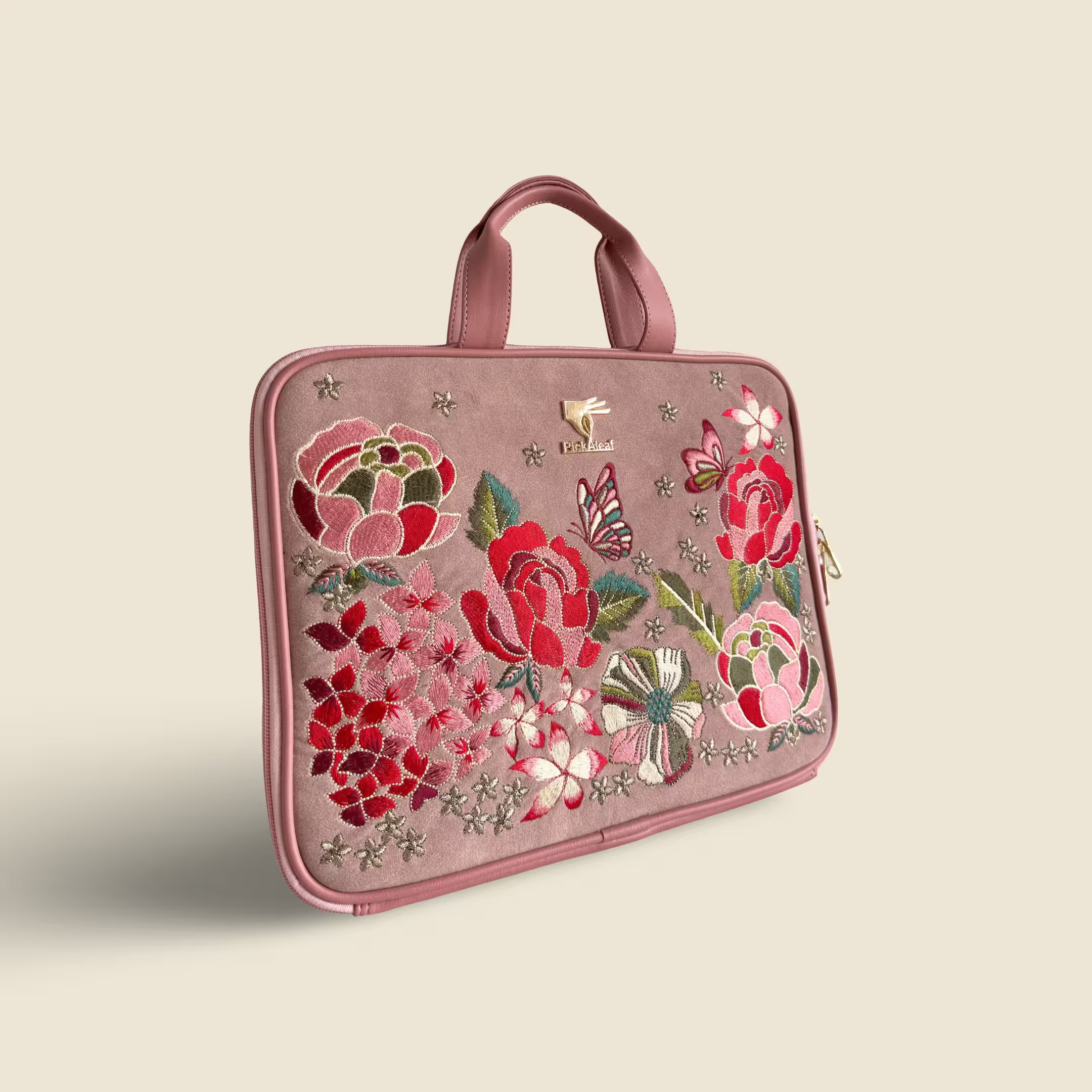 Pink Designer Petal Eden Laptop Sleeve