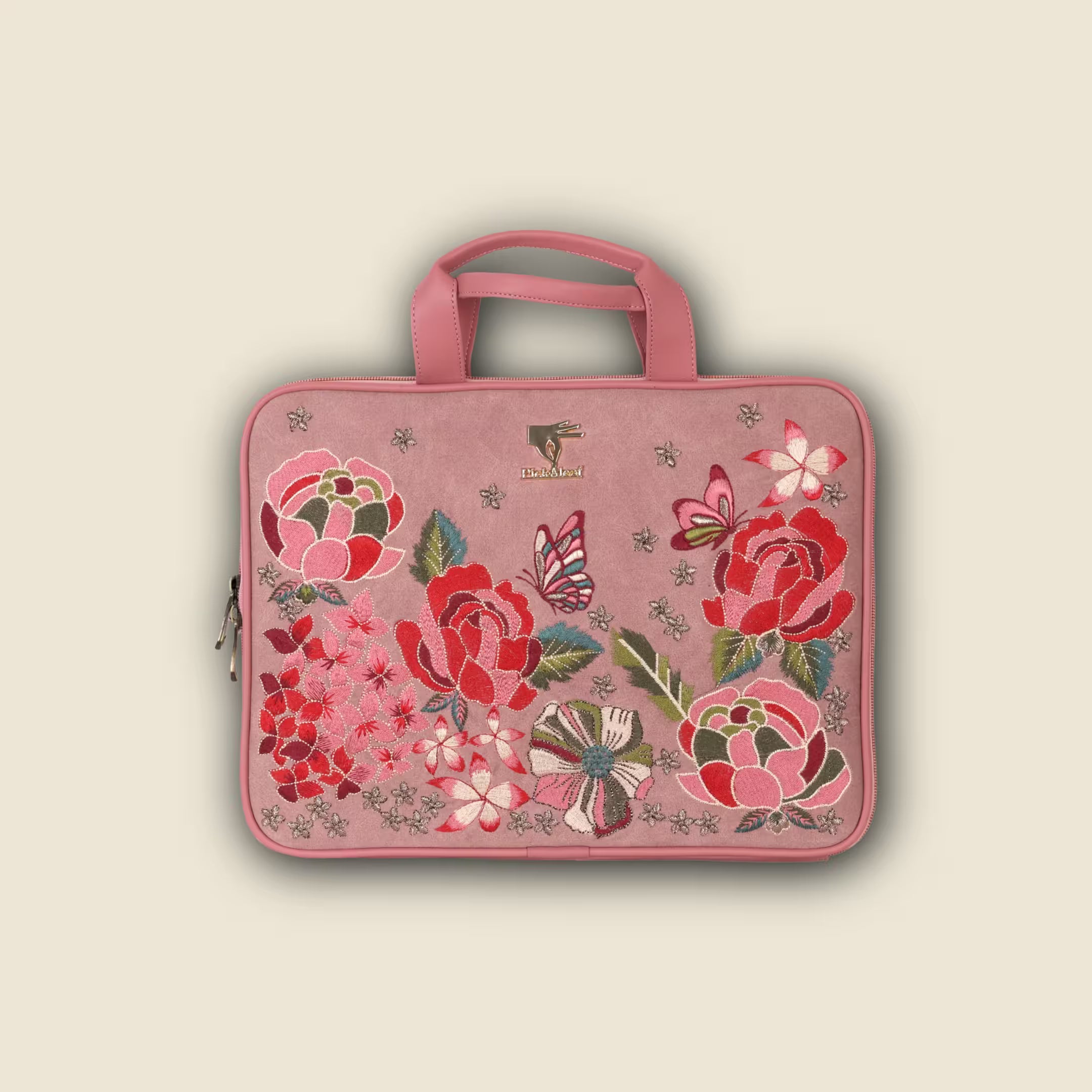Pink Designer Petal Eden Laptop Sleeve