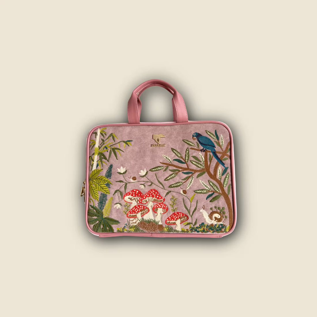 Pink Paradise Embroidered Laptop Sleeve